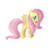 Size: 1000x1000 | Tagged: safe, artist:lunethetiger, fluttershy, pegasus, pony, g4, female, looking at you, mare, profile, simple background, solo, transparent background