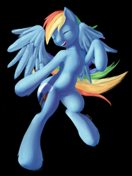 Size: 900x1201 | Tagged: dead source, safe, artist:rankao, rainbow dash, pony, g4, female, solo