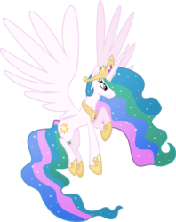 Size: 3812x4818 | Tagged: safe, artist:voaxmasterspydre, princess celestia, alicorn, pony, g4, female, flying, mare, simple background, solo, spread wings, transparent background, vector, wings