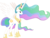 Size: 3083x2337 | Tagged: safe, artist:voaxmasterspydre, princess celestia, alicorn, pony, g4, female, high res, mare, simple background, solo, transparent background, vector