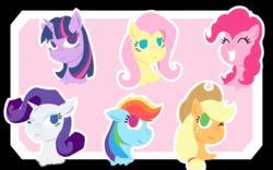 Size: 1920x1200 | Tagged: safe, artist:alyssonalima, applejack, fluttershy, pinkie pie, rainbow dash, rarity, twilight sparkle, g4, mane six