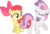 Size: 7300x4900 | Tagged: safe, artist:flizzick, apple bloom, sweetie belle, g4, absurd resolution, duo, duo female, female, simple background, svg, transparent background, vector