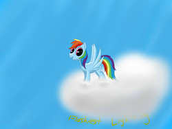 Size: 1600x1200 | Tagged: safe, artist:flashiest lightning, rainbow dash, pegasus, pony, g4, cloud