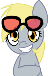 Size: 4364x6814 | Tagged: safe, artist:fureox, derpy hooves, pegasus, pony, g4, absurd resolution, female, grin, mare, simple background, sunglasses, transparent background, vector