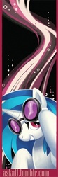 Size: 200x600 | Tagged: safe, artist:sugarsongart, dj pon-3, vinyl scratch, pony, g4, bookmark, female, solo