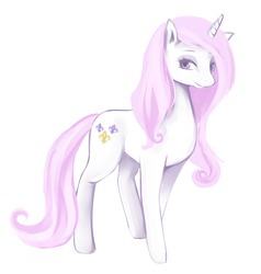 Size: 918x965 | Tagged: safe, artist:raidiance, fleur-de-lis, pony, unicorn, g4, cute, female, fleurabetes, mare, simple background, solo, white background