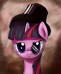 Size: 1050x1275 | Tagged: safe, artist:fajeh, twilight sparkle, g4, hat, looking at you, monocle, monocle and top hat, top hat