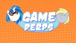 Size: 1152x648 | Tagged: safe, artist:psyguy, derpy hooves, dj pon-3, vinyl scratch, pegasus, pony, g4, bloop, bloopin, crossover, female, game derps, game grumps, mare, pause balls, seven plots