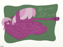 Size: 1600x1200 | Tagged: safe, artist:alvchfokarev, cheerilee, g4, duo, m18 super hellcat, pony tank, tank (vehicle)