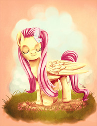 Size: 612x792 | Tagged: safe, artist:peroro, fluttershy, butterfly, g4