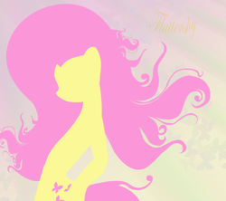 Size: 3000x2662 | Tagged: safe, artist:cornflexen, fluttershy, pony, g4, female, frutiger metro, high res, lineless, mare, minimalist, solo, text, wings