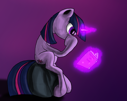 Size: 1800x1440 | Tagged: safe, artist:aaronmk, twilight sparkle, pony, unicorn, g4, book, book science, female, mare, reading, science