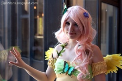 Size: 640x427 | Tagged: safe, artist:emulux, artist:santichan, fluttershy, human, g4, cosplay, irl, irl human, photo