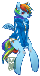 Size: 425x800 | Tagged: safe, artist:paperlady, rainbow dash, anthro, g4, cute, dashabetes