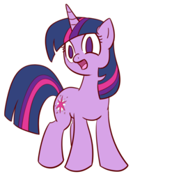 Size: 722x731 | Tagged: dead source, safe, artist:whatsapokemon, twilight sparkle, pony, g4, female, simple background, solo, transparent background