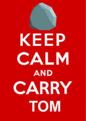 Size: 426x600 | Tagged: safe, artist:rainbow-x2, tom, g4, keep calm, keep calm and carry on, poster, rock