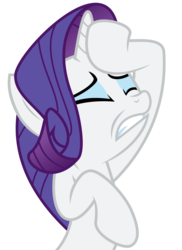 Size: 4000x5500 | Tagged: safe, artist:drfatalchunk, rarity, pony, g4, absurd resolution, blighted, simple background, solo, transparent background, vector