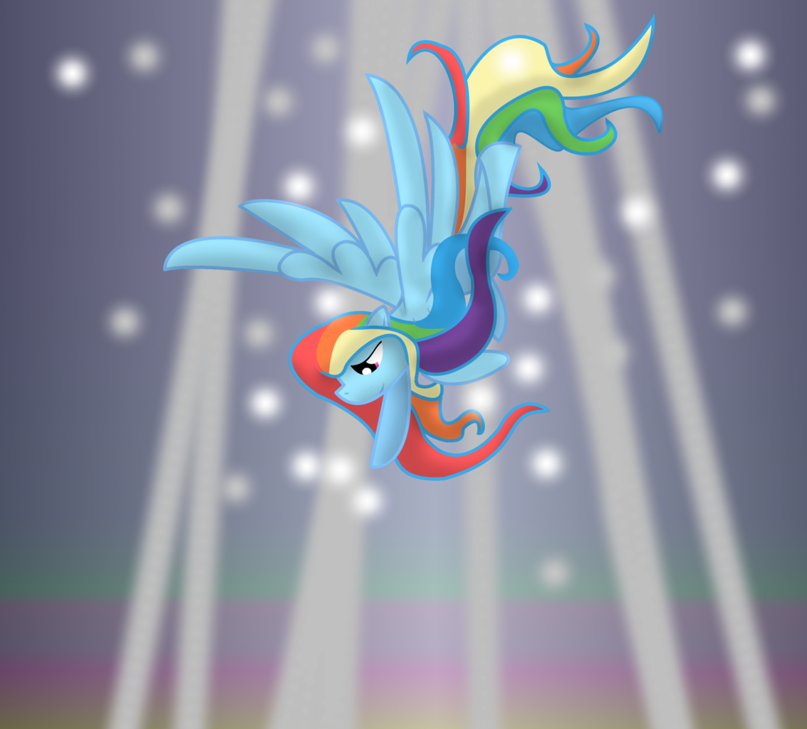 Safe Artist Dazed And Wandering Rainbow Dash Pegasus Pony G Flying High Res