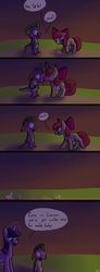 Size: 600x1627 | Tagged: artist needed, source needed, safe, apple bloom, spike, twilight sparkle, g4, comic
