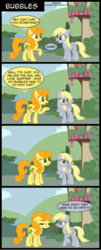 Size: 1063x2619 | Tagged: dead source, safe, artist:veggie55, carrot top, derpy hooves, golden harvest, earth pony, pegasus, pony, g4, comic, female, mare