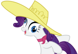 Size: 8000x5500 | Tagged: safe, artist:drfatalchunk, rarity, pony, unicorn, g4, absurd resolution, bust, derp, female, hat, simple background, smiling, solo, transparent background, vector