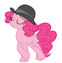 Size: 2777x2811 | Tagged: dead source, safe, artist:thatsgrotesque, pinkie pie, pony, g4, mmmystery on the friendship express, female, hat, high res, simple background, solo, transparent background, vector