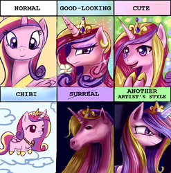 Size: 800x810 | Tagged: safe, artist:incinerater, princess cadance, pony, g4, chibi, female, hoers, solo, style emulation