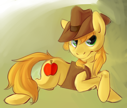 Size: 1027x874 | Tagged: safe, artist:php27, braeburn, earth pony, pony, g4, looking at you, male, solo, stallion