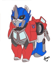 Size: 468x548 | Tagged: safe, artist:matthewrhumphreys, optimus prime, ponified, transformers