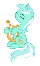 Size: 1944x3162 | Tagged: safe, artist:nianara, lyra heartstrings, pony, unicorn, g4, female, lyre, mare, simple background, solo, transparent background