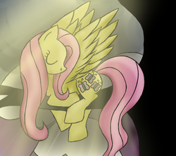 Size: 900x800 | Tagged: safe, artist:leeleanne11, fluttershy, pony, g4, eyes closed, female, sleeping, solo, tree