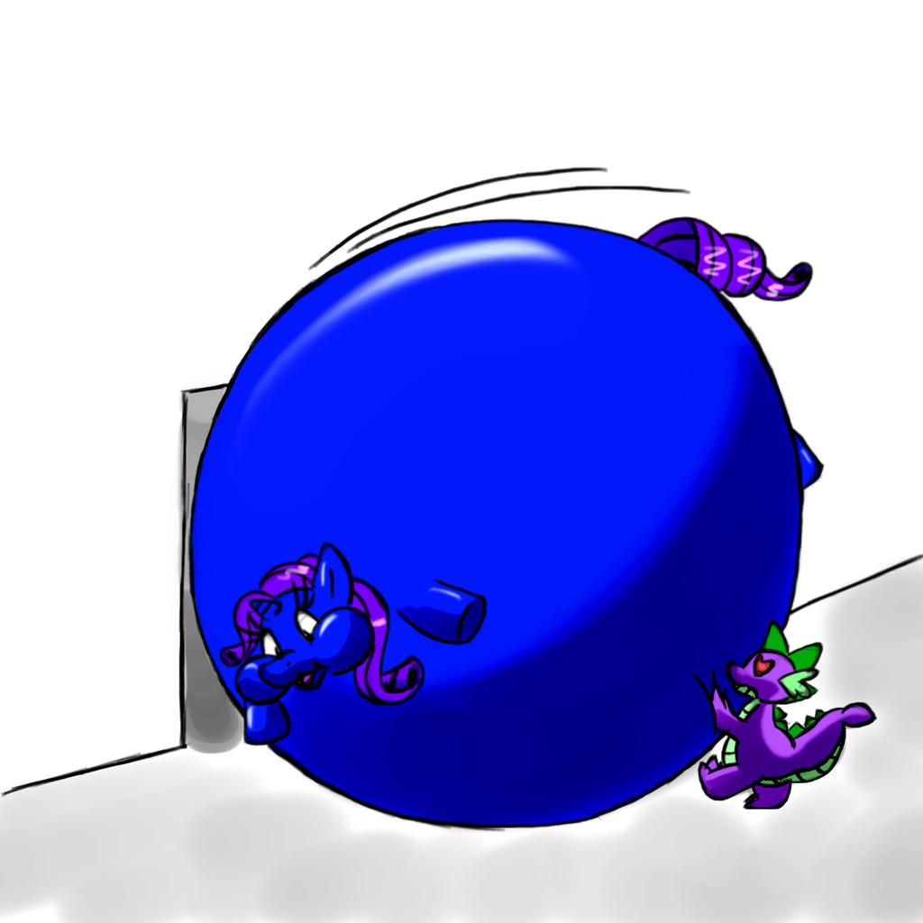 Mlp Inflation Blueberry #76948 - suggestive, artist:kbryme, rarity, spike, dragon, pony, g4 ...
