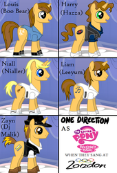 Size: 730x1071 | Tagged: safe, artist:skyela-bagans, band, boy band, harry styles, niall horan, one direction, ponified, zayn malik