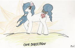 Size: 1420x908 | Tagged: safe, artist:onestringmissing, mascot, one direction, ponified