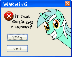 Size: 500x397 | Tagged: safe, artist:smile, lyra heartstrings, pony, g4, animated, female, human fetish, humie, irrational exuberance, solo