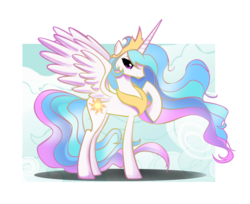 Size: 725x591 | Tagged: safe, artist:stormwhistle, princess celestia, alicorn, pony, g4, female, solo