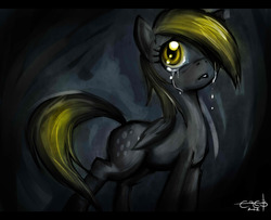 Size: 1600x1300 | Tagged: safe, artist:ereb-tauramandil, derpy hooves, pegasus, pony, g4, crying, female, mare, solo