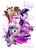 Size: 694x968 | Tagged: safe, artist:paxiochicc, owlowiscious, spike, twilight sparkle, g4