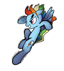 Size: 944x1052 | Tagged: safe, artist:ak47smith, rainbow dash, pony, fighting is magic, g4, rainbow blitz, rule 63, simple background, solo, transparent background