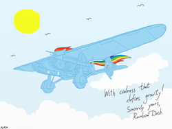 Size: 1600x1200 | Tagged: safe, artist:alvchfokarev, rainbow dash, g4, antonov a-40, duo, glider, pony tank, tank (vehicle)