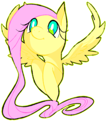 Size: 600x700 | Tagged: safe, artist:tearzah, fluttershy, pegasus, pony, g4, female, happy, mare, simple background, smiling, solo, transparent background