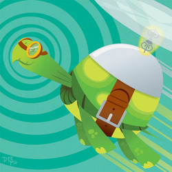 Size: 750x750 | Tagged: safe, artist:deepio, tank, tortoise, g4, flying, goggles, male, solo