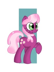 Size: 415x554 | Tagged: safe, artist:nikkuwalkanov, cheerilee, earth pony, pony, g4, blushing, female, smiling, solo