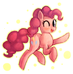 Size: 710x719 | Tagged: safe, artist:mewball, pinkie pie, earth pony, pony, g4, female, simple background, solo, transparent background