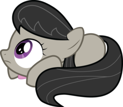 Size: 989x857 | Tagged: safe, artist:swivel-zimber, octavia melody, earth pony, pony, g4, cute, daaaaaaaaaaaw, female, filly, filly octavia, prone, simple background, solo, transparent background, vector