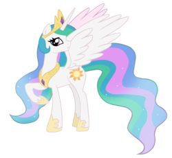 Size: 1309x1203 | Tagged: safe, artist:anthocat, princess celestia, pony, g4, female, solo