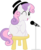 Size: 840x1013 | Tagged: safe, artist:crimsonlynx97, sweetie belle, pony, unicorn, g4, female, filly, foal, hat, microphone, simple background, solo, transparent background