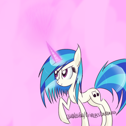 Size: 800x800 | Tagged: safe, artist:princesscadenza, dj pon-3, vinyl scratch, pony, g4, female, solo