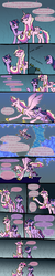 Size: 1604x7975 | Tagged: safe, artist:haly-k, princess cadance, twilight sparkle, g4, lampshade hanging