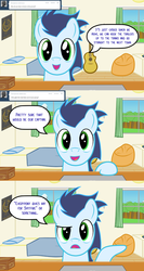 Size: 853x1600 | Tagged: safe, artist:catiron, soarin', ask soarin the wonderbolt, g4, ask, tumblr